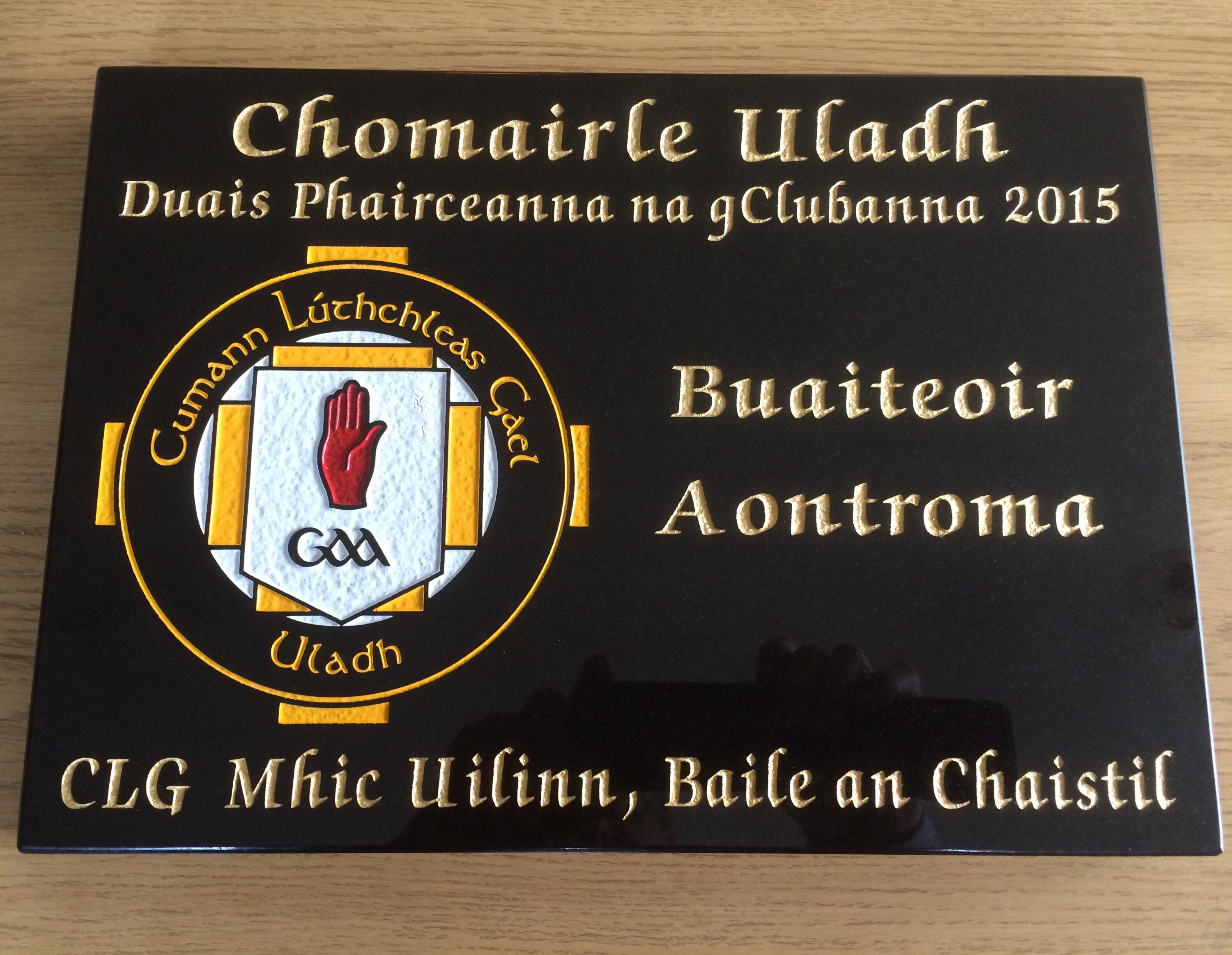 Páirc MacUílín wins “Best Club Ground in Antrim” at Ulster GAA President’s Awards 2015